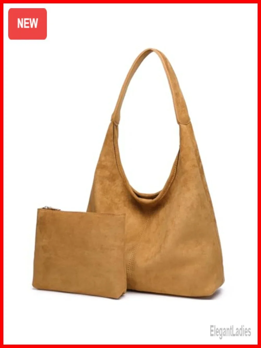 Slouchy Hobo Bag Faux Leather Shoulder Tote Purse